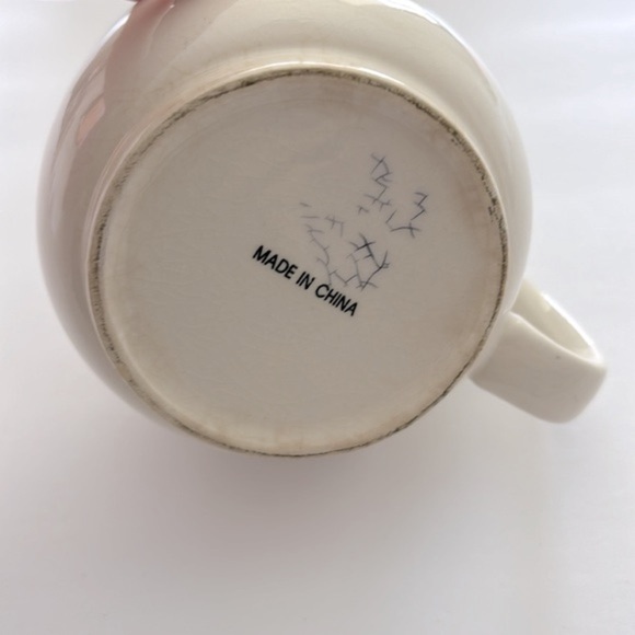 Thirsty round Ceramic Coffee Mug Cup Yellow Glaze pre owned - Picture 6 of 6